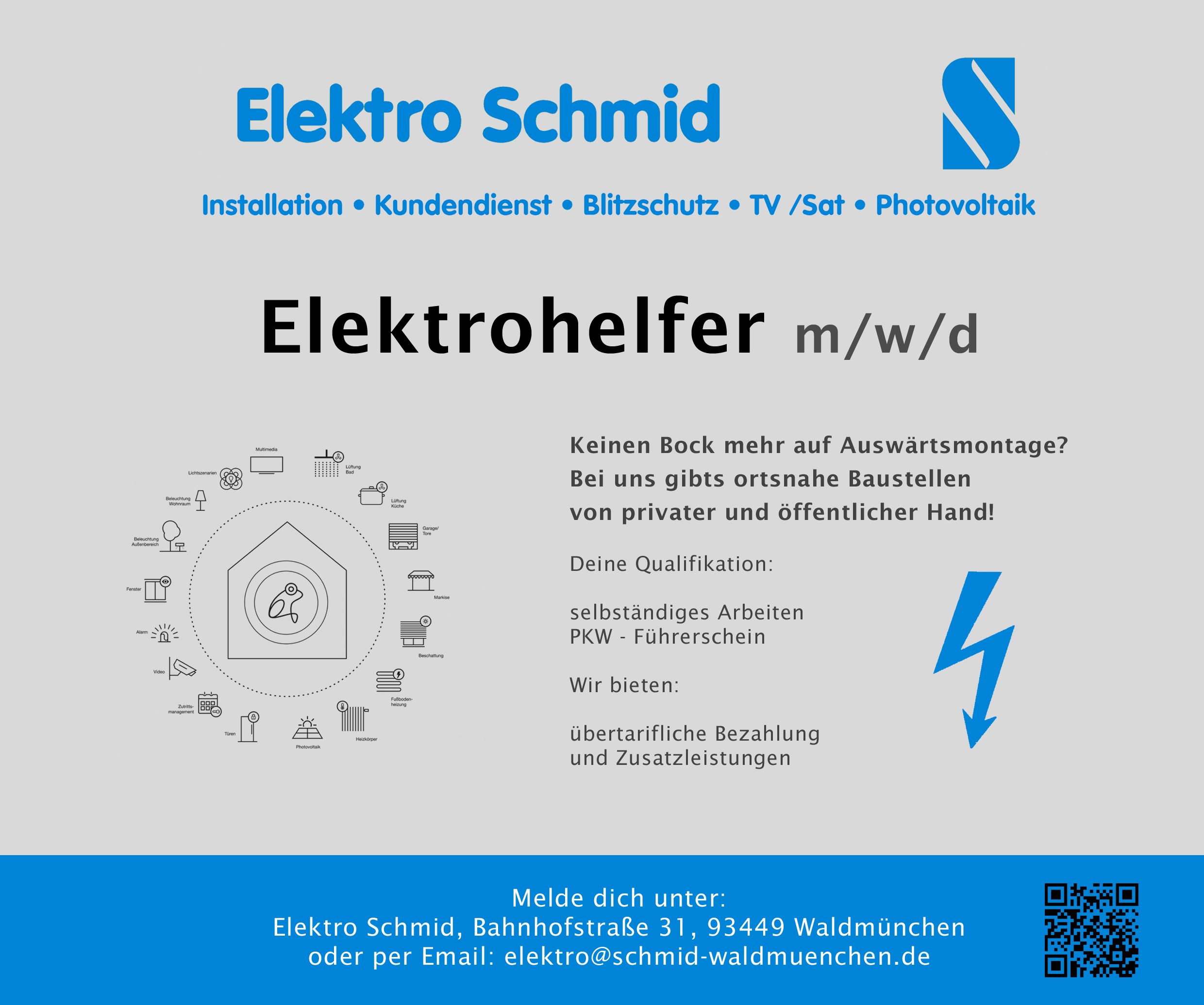 Stellenanzeige Elektrohelfer